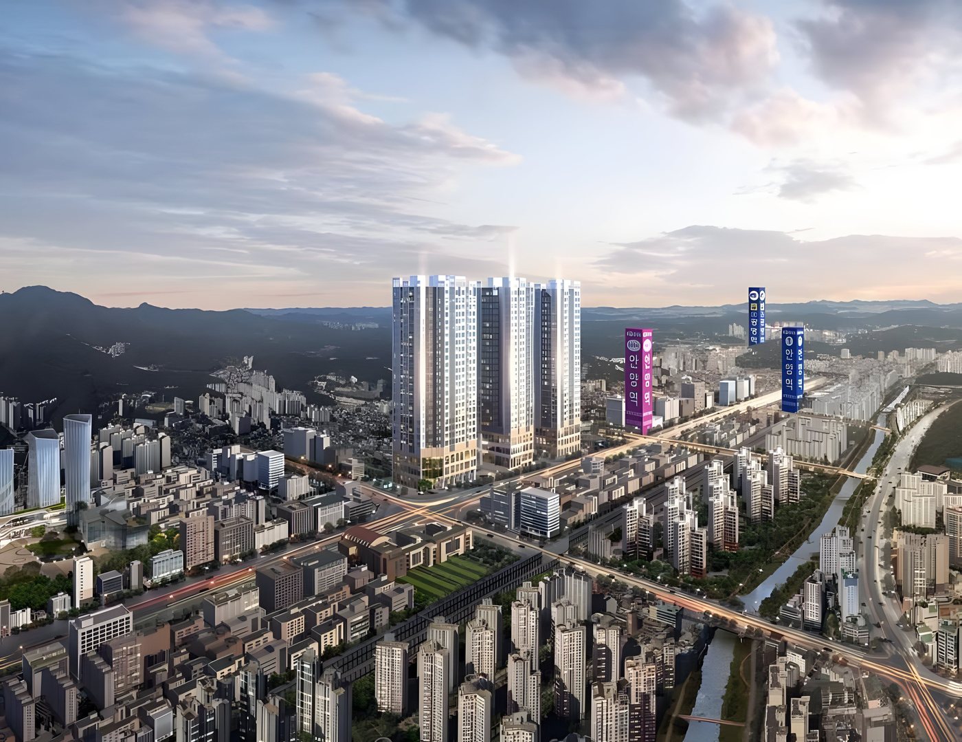 단지 주변 조감